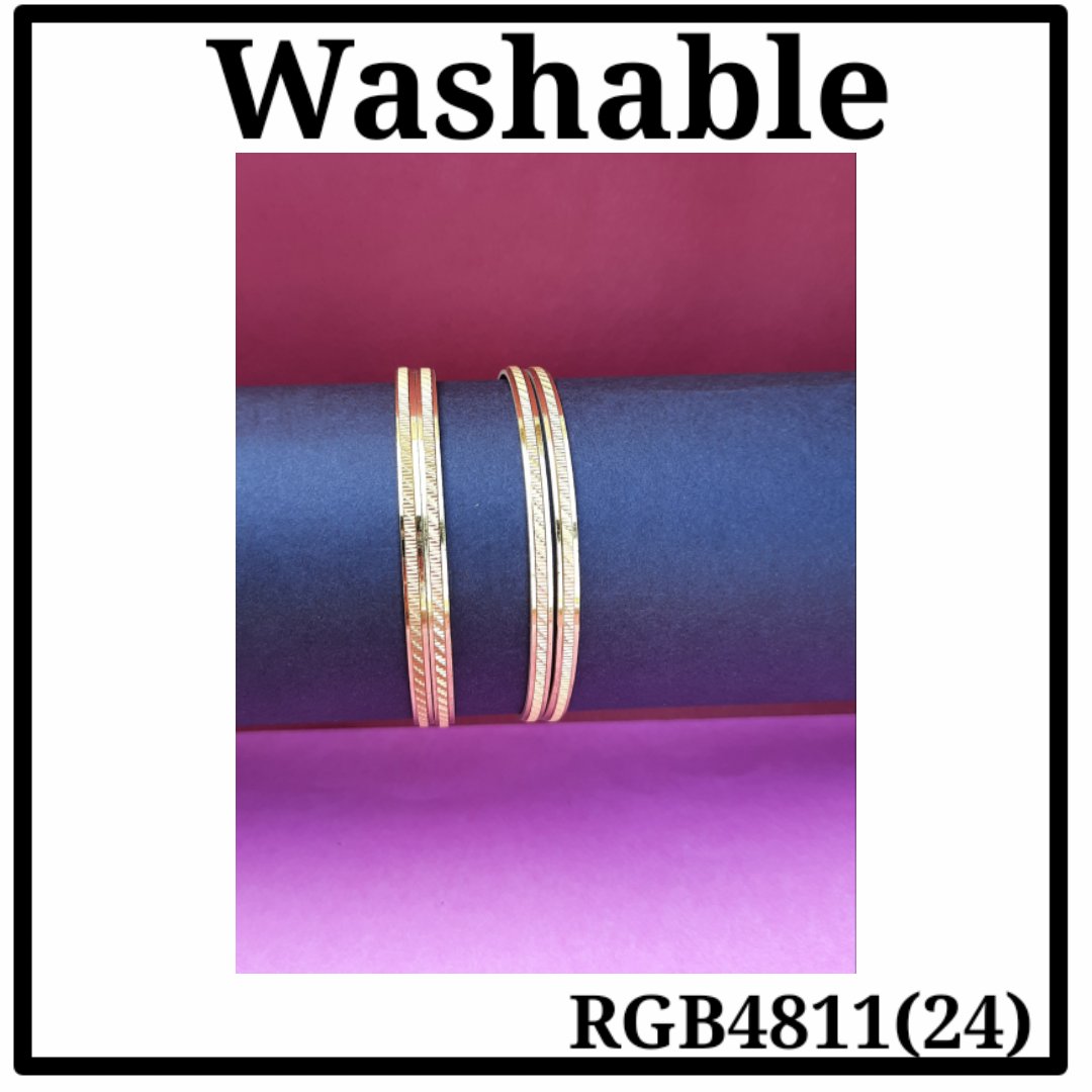 Gold Plated Bangle (RGB4811(24)) - Image 2
