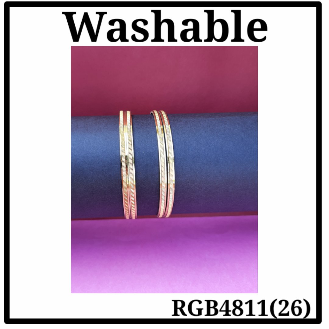 Gold Plated Bangle (RGB4811(26)) - Image 2