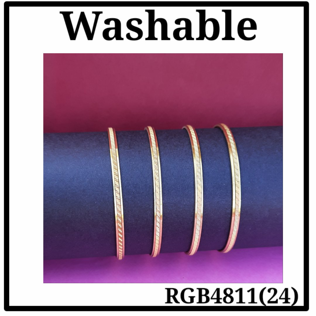 Gold Plated Bangle (RGB4811(24)) - Image 3