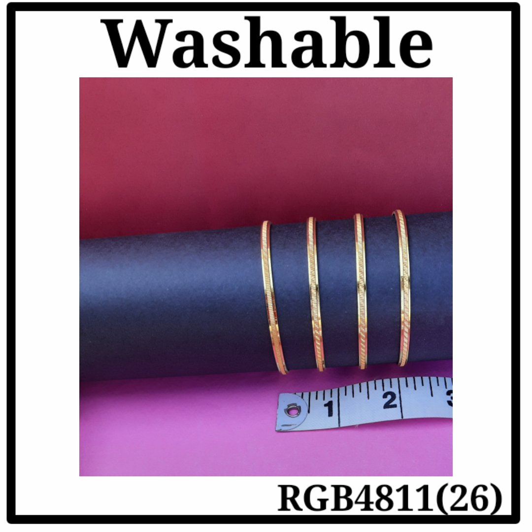 Gold Plated Bangle (RGB4811(26)) - Image 4