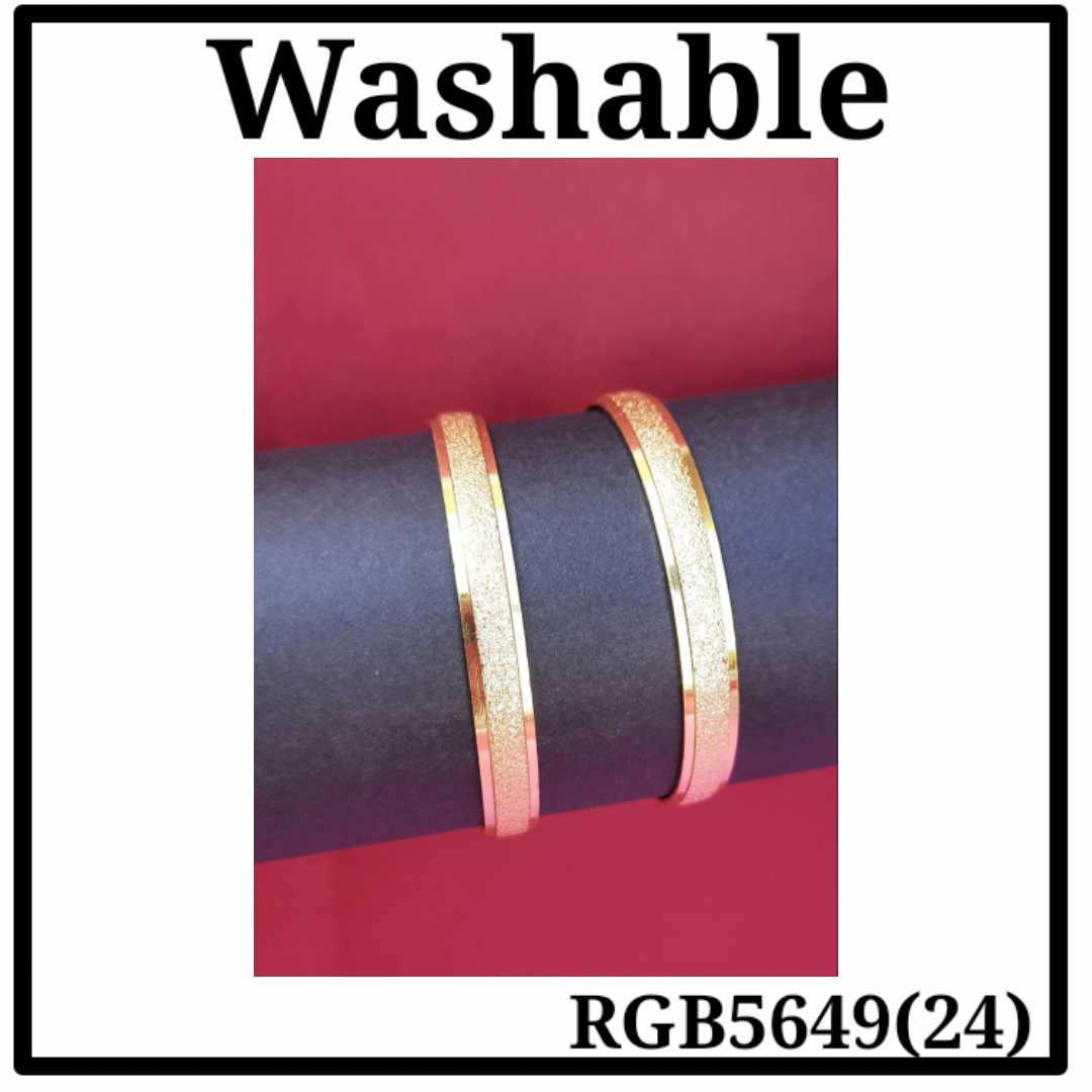 Gold Plated Bangle(RGB5649(24)) - Image 2