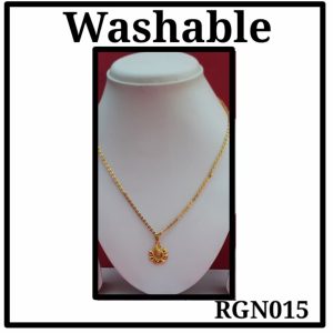 Gold Plated Pendant With Chain (RGN015)