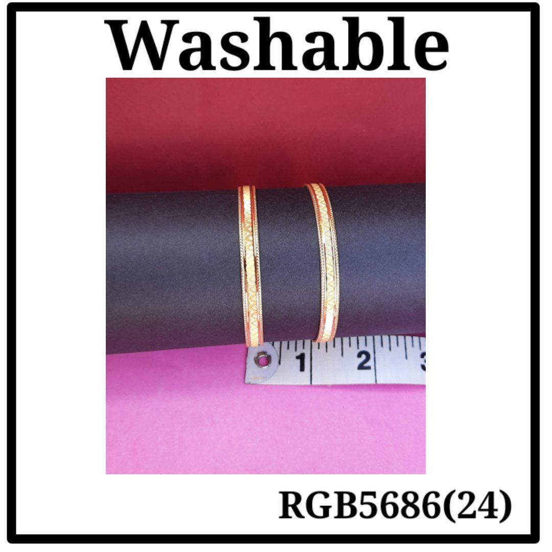 Gold Plated Bangle (RGB5686(24)) - Image 4