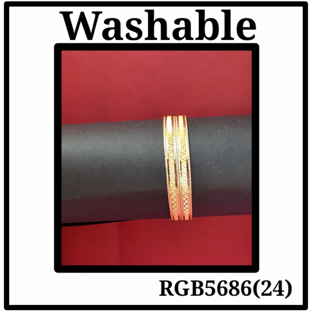 Gold Plated Bangle (RGB5686(24)) - Image 3