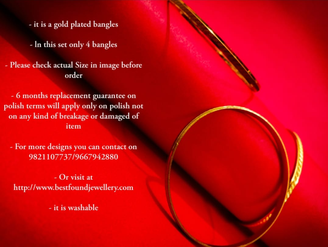Gold Plated Bangle (RGB4811(24)) - Image 5