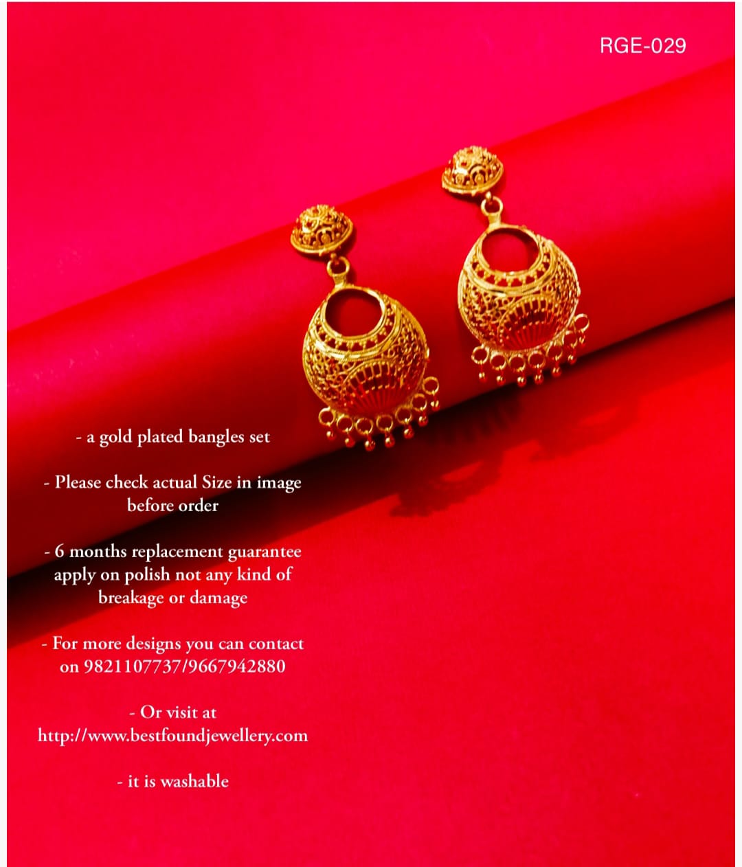 Gold Plated Earring (RGE029)