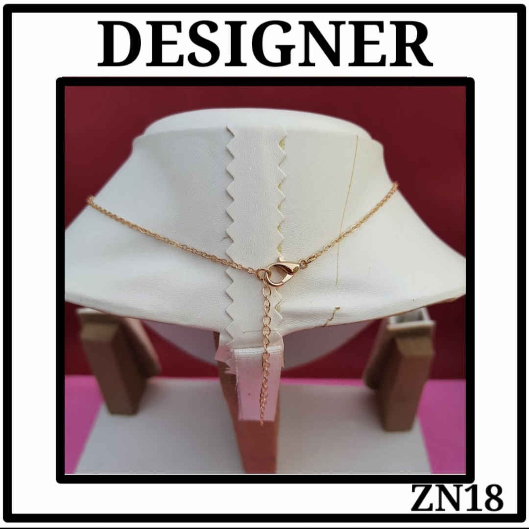 Designer Pendant with Chain and Earring (ZN18) - Image 4
